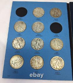 Near Complete 1937 1947 P D S Silver Walking Liberty Half dollar set 27 coins