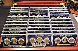PCS The US Presidential Coins Collection Set With Case Not Complete