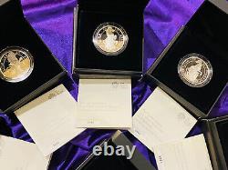 Queen's Beasts 1 Oz Silver Proof 11 coin set complete collection