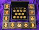 Queen's Beasts 2 Oz Silver Burning Gold Ruthenium Gilded Complete Set 11 Coins