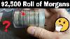 Searching A Full Roll Of Morgan Silver Dollar Coins With Better Dates