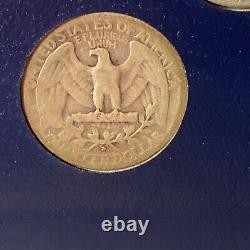 Silver Washington Quarters 1932-1964 Near Complete Set 80 Coins Includes 32-D-S