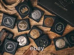 Stoic Coin Collection Complete Set of 6 Stoic Coins with Presentation Boxes