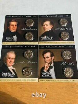 The Presidential Collection US Dollar Series Cards and Coins 1 to 44 complete