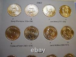 Volume 1 Complete Set X2 (P&D & A&B) 2007-2011 Presidential Gold Dollar 80 Coins