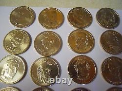Wash 2007-2020 Bush 1 of Each President (40 Coins) Complete Set $1 Dollars. UNC