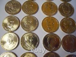 Wash 2007-2020 Bush 1 of Each President (40 Coins) Complete Set $1 Dollars. UNC