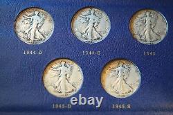 1916-1947 Demi-dollar Walking Liberty 65 pièce Grand ensemble complet! #110