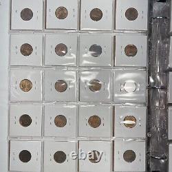 1934-2009 Ensemble de pièces de monnaie PDS Lincoln Wheat + Memorial Penny non circulées complet de 185 pièces