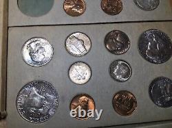 1955- Ensemble complet de 22 pièces non circulées de l'US Mint PDS avec emballage d'origine