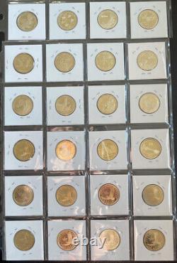 2000-2023 S Native American Sacagawea Proof Dollar Run Gem 24 Coin complete Set  <br/>
  
 	 <br/>	

2000-2023 S Native American Sacagawea Preuve Dollar Run Gem 24 Ensemble complet de pièces