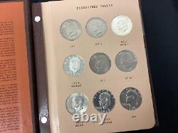 Ensemble complet Eisenhower (32) pièces de monnaie dans un livre Dansco de 1971 à 1978, comprenant des épreuves