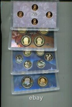 Ensemble complet de 18 pièces de preuve de monnaie des États-Unis de 2009, modèle S, dans leur boîte d'origine - Lot de 4.