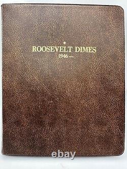Ensemble complet de 249 pièces de 10 cents Roosevelt de 1946 à 1964 et de 2005 comprenant 169 pièces.