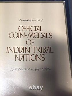 Ensemble complet de 40 999 pièces de monnaie en argent de preuve des tribus indiennes souveraines