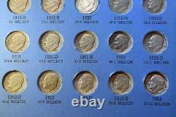 Ensemble complet de 48 pièces de monnaie en argent Roosevelt Dime 1946-1964! #222