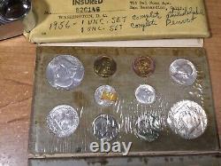 Ensemble complet de la Monnaie des États-Unis de 1956 P & D en qualité non circulée - avec 18 pièces-081622-0085