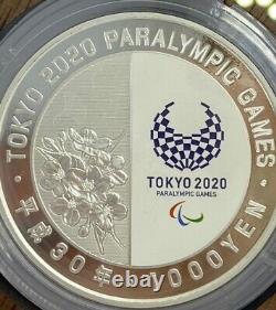 Ensemble complet de pièces commémoratives en argent des Jeux paralympiques de Tokyo 2020