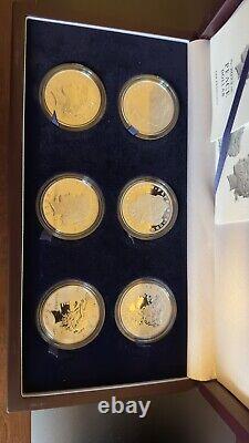 Ensemble complet de pièces de dollar de paix Morgan de 2024 dans une belle boîte en bois pour l'exposition