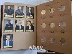 Ensemble complet de pièces de monnaie PROOF des présidents américains de 2007 à 2016 dans un nouvel album Dansco