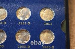 Ensemble complet de pièces de monnaie Roosevelt Dime en argent de 1946 à 1964 et ensemble P&D de 1965 à 1986! #25