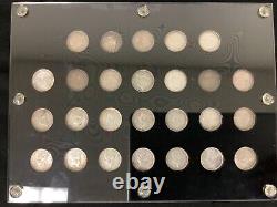 Ensemble complet de pièces en argent de 10 cents du Canada (Terre-Neuve) CAPITALE 26 PIÈCES