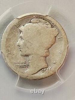 Ensemble complet de pièces rares anciennes en argent de mercure avec la clé PCGS 1916-D, 1942/1 Erreur