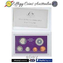 Ensemble de pièces de monnaie australiennes PROOF RAM de 1977. Ensemble complet avec toutes les pièces, leurs protections en mousse et leur certificat.