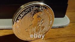 Ensemble de pièces de monnaie en argent Queens Beasts, collection complète de 2oz x 10, Royal Mint UK.