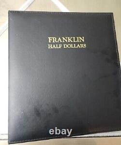FRANKLIN DEMI-DOLLAR ENSEMBLE 1948 1963 Complet 35 Pièces dans ALBUM CAPS ARGENT US