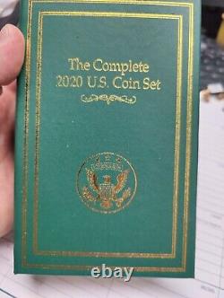 La Monnaie de Danbury Mint L'ensemble complet de pièces américaines de 2020 - 72 pièces non circulées