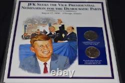 La collection complète de pièces de monnaie UNC US 1/2 Dollar de John F. Kennedy, 12 panneaux