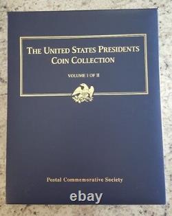 La collection de pièces commémoratives des présidents des États-Unis Volume I 22 feuilles, ensemble complet 1