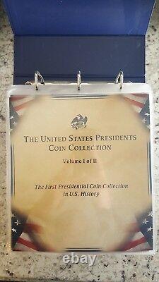 La collection de pièces commémoratives des présidents des États-Unis Volume I 22 feuilles, ensemble complet 1