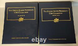 La collection de pièces de 1 dollar des présidents américains - Ensemble de 2 albums PSC complet