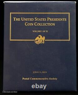 La collection de pièces de monnaie des présidents américains de la Société commémorative postale - Ensemble de 2 albums