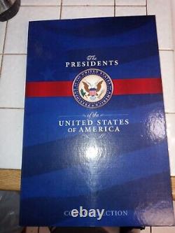 MINT AMÉRICAIN Le jeu complet de pièces de monnaie des présidents américains en couleur avec placage d'or 24 carats