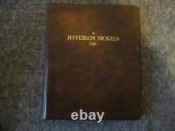 Nous Jefferson 5 Cent Nickel Ensemble Complet (1938-1973) 88 Pièces Album Harco