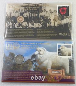 Salon du timbre et de la monnaie de Perth 2024 Ensemble complet des jours 1 à 3 PNC'S numéro correspondant #219