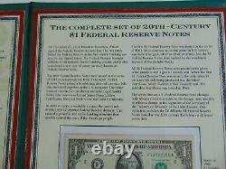 Timbres et pièces de monnaie PCG Ensemble complet de billets de la Réserve fédérale du 20e siècle Lot de 10