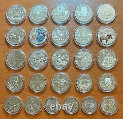 UKRAINE Ensemble complet 2021 22 pièces de monnaie 2, 5, 10 HRYVEN & 4 médailles commémoratives UNC